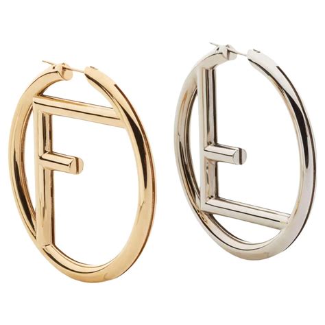 fendi earrings studs|fendi hoop earrings sale.